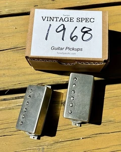 VINTAGE SPEC 1968 PAT # HUMBUCKER set by Tone Specific Larry Carlton ES-335 - Picture 1 of 3