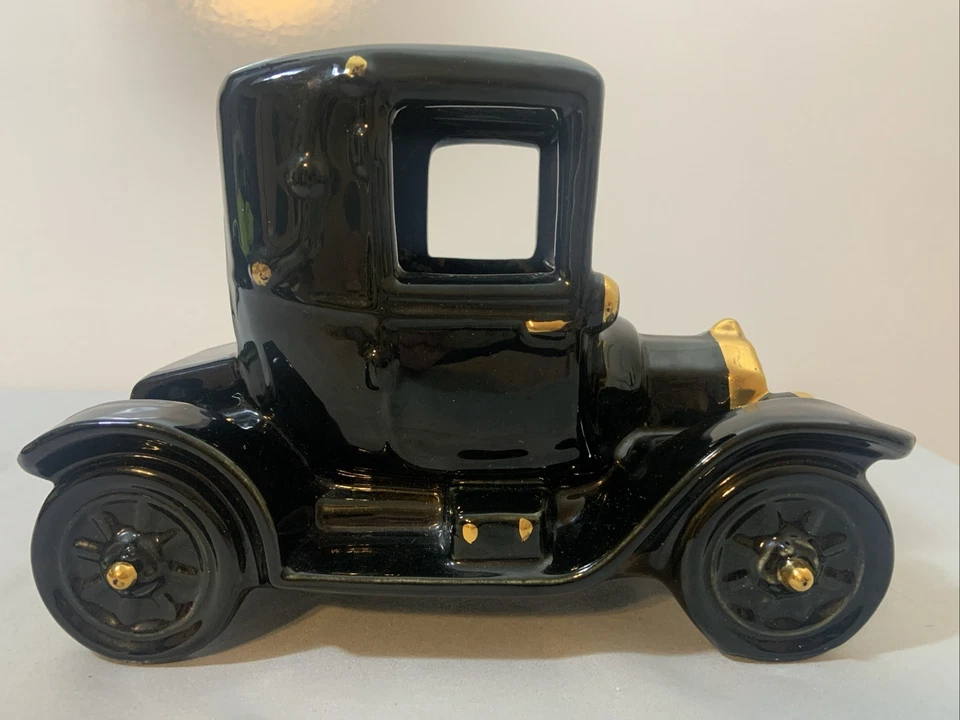 Banco de cerámica Ford Modelo T años 50 negro dorado concesionario promoción coche de exhibición vintage Foto 1 de 4