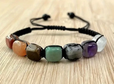 Edelstein Chakra Armband, Länge flexibel - Bild 1 von 4