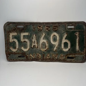 1965 Indiana Nummernschild #55 A 6961 - Bild 1 von 4