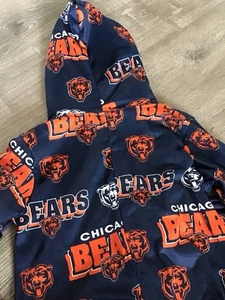 Bear Down Chicago Bears Adult Size Small S Pajama 1-Piece NFL Fleece Footie Pjs - Picture 1 of 7