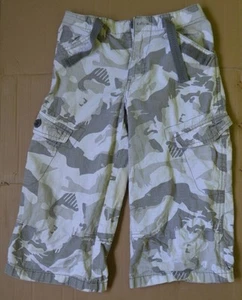 Boys Cotton Camo Shorts – Gray & Black Denim – Size 146 cm / 10-11 Yrs - Picture 1 of 9