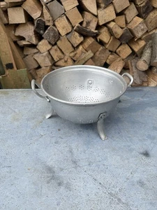 Vintage französisches Aluminium Sieb Sieb - Bild 1 von 6
