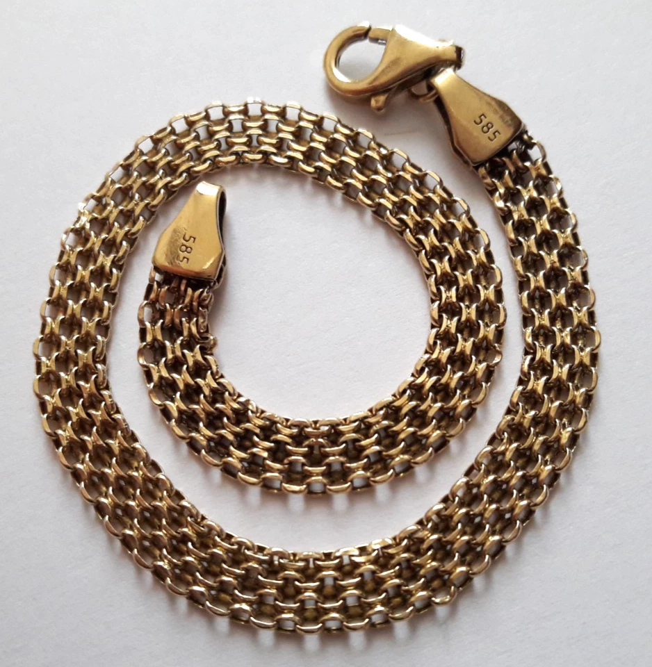 Gold Armband 585 Länge 20,5mm Breit 6 mm - Bild 1 von 4