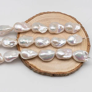 16-18mm AAA Baroque Pearl with Amazing Luster in Full strand for Making Jewelry - Picture 1 of 5