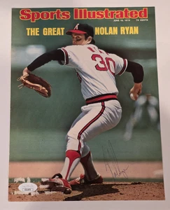 1975 NOLAN RYAN signierter Sport Illustrierter Cover - HALL OF FAME - METS-ANGELS - JSA - Bild 1 von 6