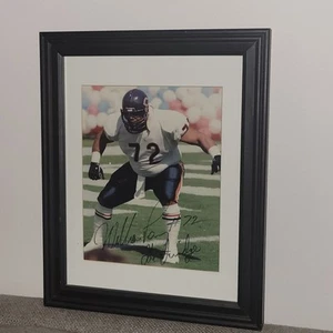 William Perry THE FRIDGE Autographed Signed CHICAGO BEARS Photo Matted Framed - Picture 1 of 5