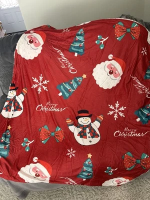 Holiday Christmas Blanket Throw Unbranded 48 Inch By 60 Inches - Image 1 of 4