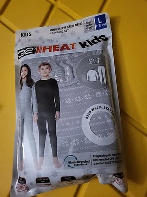 Juego de calor infantil 32 grados L 12-14 Copo de nieve Gris Nuevo Foto 1 de 4