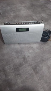 Pure Elan DX40 DAB / FM Radio Silver Digital Radio Alarm Clock + charger Working - Picture 1 of 7