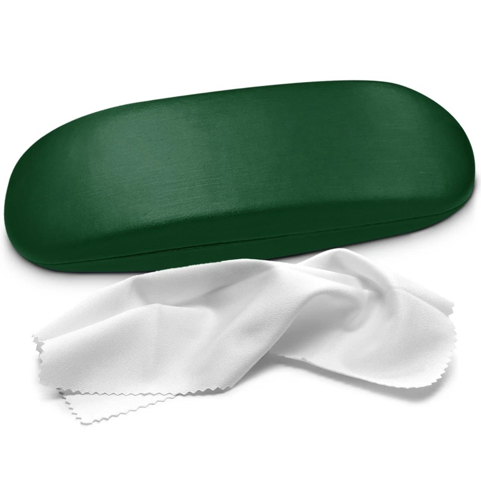 Estuche rígido para gafas - Soporte duradero para gafas cepillado con paño de microfibra Foto 1 de 1