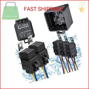 True MODS 5 Pack 5-Pin 12V Bosch Style Waterproof Relay Kit [Harness Socket] [12 - Picture 1 of 2