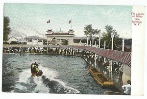 Syracuse NY Lagoon at White City William Jubb Vintage Postcard - Picture 1 of 2