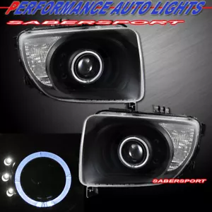 Set of Pair Black Projector Headlights w/ Halo Rims for 2003-2006 Honda Element - Bild 1 von 2