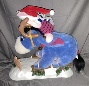 1996 Disney Telco Winnie The Pooh Eeyore & Piglet Animated Christmas Mint - Picture 1 of 11