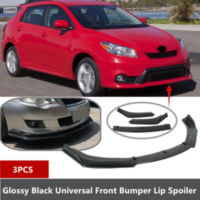 Add-on Universal Fit For 2009-14 Toyota Matrix Front Bumper Lip Spoiler Splitter Foto 1 de 4