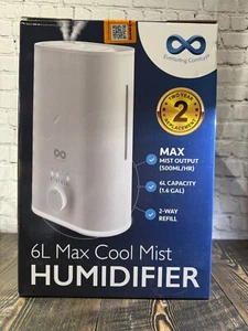 Everlasting Comfort 6L Max Cool Mist Humidifier Large Room Night Light Quiet - Picture 1 of 6