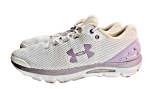Zapatos para correr Under Armor Charged Gemini de caña baja blancos morados para mujer talla 9 - Imagen 1 de 7