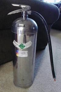 Vintage General Stainless Steel Water Fire Extinguisher Empty - WS-900 - Picture 1 of 6