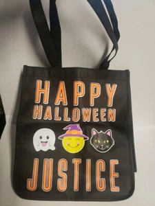 BORSA TOTE BAG HAPPY HALLOWEEN JUSTICE GATTO SMILEY FANTASMA DOLCETTO O SCHERZETTO - Foto 1 di 4