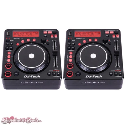 Pair of DJ-Tech U Solo MKII - Compact Twin USB Player and Controllers - Image 1 of 4