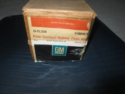 1973 1974 Buick Century Regal NOS Rear Floor Mat Set 981879 - Image 1 of 3