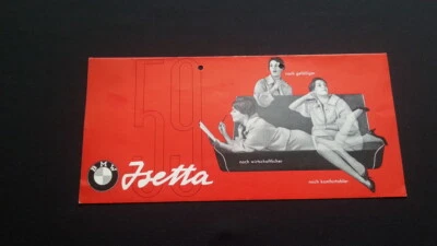 BMW 600 Isetta 1959 original monocilíndrico 250 300 folleto del motor Foto 1 de 4