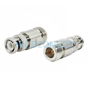 1x N Type Female Jack to BNC Male Plug RF Adapter Han Radio Coaxial Connector - Picture 1 of 5