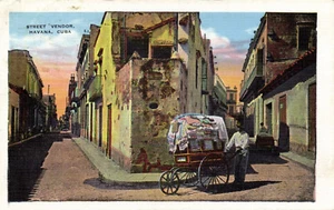 PC CPA CUBA, HAVANA, STREET VENDOR, VINTAGE POSTCARD (b11226) - Imagen 1 de 2