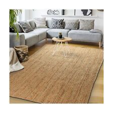 Signature Loom Handcrafted Farmhouse Jute Accent Rug (8 ft x 10 ft) - Soft & ...
