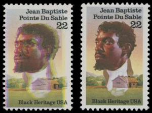 1987, USA POINTE DU SABLE, 22C, MISREGISTERED COLORS & SHIFTS, NH, SC. #2249 - Picture 1 of 2