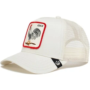 Goorin Bros Animal The Farm Trucker Baseball Snapback Hat Cap Cock Rooster White - Picture 1 of 1
