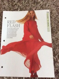 VINTAGE CREATIVE NEEDLES PATTERN - RED FLASH  -  KNITTING PATTERN IN 4 PLY - Picture 1 of 3