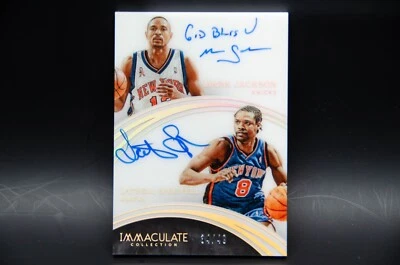 Immaculate Basketball Auto 2015-16 Mark Jackson Latrell Sprewell NY Knicks 34/49 - Image 1 of 2