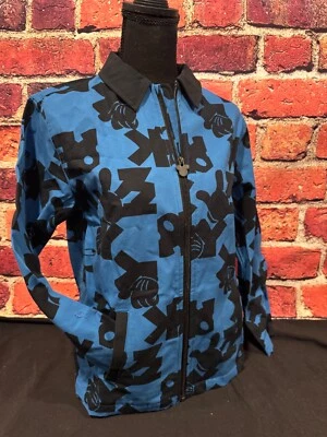 Jaqueta leve azul com zíper parques da Disney tamanho 13 crianças Mickey Mouse nova com etiquetas n1 - Imagem 1 de 4