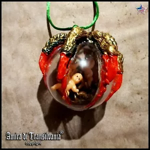 lucifer talisman necklace men woman pendant amulet devil satanic demon globe bib - Picture 1 of 24