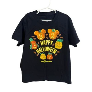 DISNEY Kid's Happy Halloween Pumpkin Mickey Mouse Shirt S (1299) - Picture 1 of 2