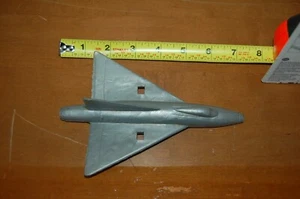 Marx Airport Silver Jet Flugzeug Spielset 7 Zoll Rarität Plastikflugzeug - Bild 1 von 5