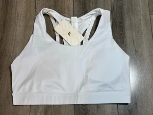 Reggiseno sportivo ad alto impatto Fabletics Kessler schiena con spalline bianco 1x18 nuovo con etichette - Foto 1 di 4