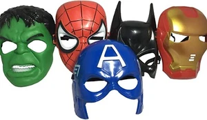5 avenger masks. Hulk Spiderman Batman Captain America Ironman. Halloween mask - Picture 1 of 10