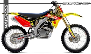 SUZUKI RMZ 250 2007-2009 MAXCROSS GRAPHICS KIT DECALS STICKERS FULL KIT ROCKMT1 - Picture 1 of 4