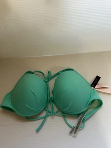 Victoria's Secret Swim Bikini Oberteil 38D Aqua Seafoam Teal - Bild 1 von 5