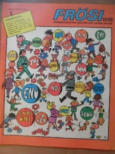 FRÖSI 12 - 1975 (2) mit 2. Umschlag Pioniermagazin DDR Comic Otto & Alwin - Picture 1 of 9