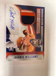 2021 Rookie and Stars Football Javonte Williams RPA Rookie Auto 25 - Bild 1 von 14