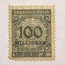 German Deutsches Reich 100 Millionen Stamp. Excellent Condition. G201
