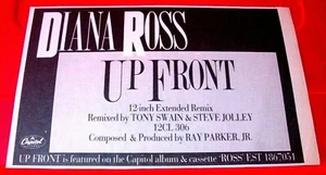 Diana Ross Up Front Vintage ORIG 1983 Press/Magazine ADVERT 8.5"x 5.5"Soul/Disco - Imagen 1 de 3