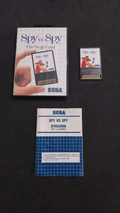 SPY VS SPY SEGA CARD SEGA MASTER SYSTEM PAL ITALIANO USATO COMPLETO - Foto 1 di 7