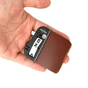 Archery Finger Tab Guard Barebow Protector Gear Cowhide Recurve Bow Hunting R/LH - Picture 1 of 21