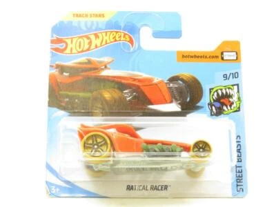 Hotwheels Ratical Racer Arancione Strada Animali FJX43 Piccolo Scheda 1 64 Scala - Immagine 1 di 2