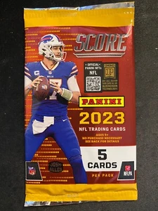 2023 NFL Score Football Sealed Pack - 5 Cards Per Pack (Canadian Retail) - Bild 1 von 2